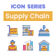 60 Supply Chain Icons | Dazzle Series