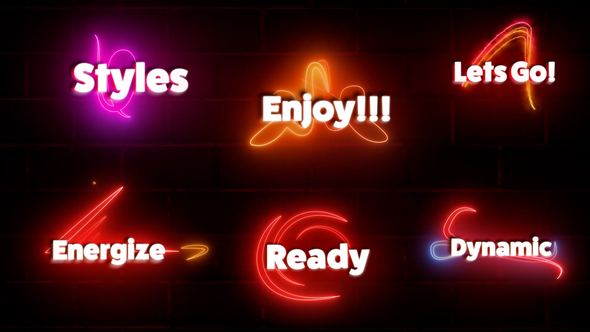 Neon Text Animation