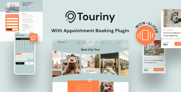 Tour & Travel Booking WordPress Theme – Touriny