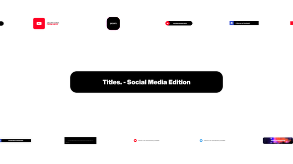 Titles - Social Media Edition for Premiere