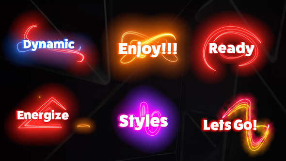 Neon Text Animation