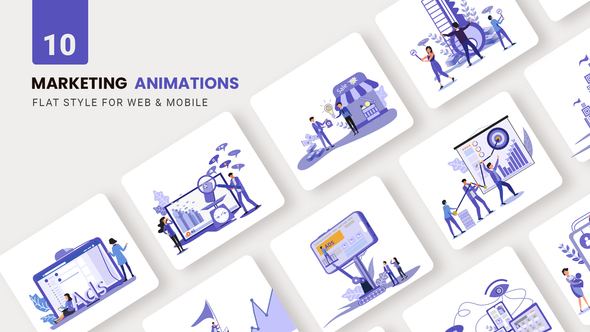 Marketing Animations - Flat Concept