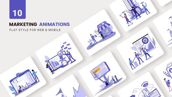 Marketing Animations - Flat Concept alt