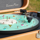 people swim in the pool in the form of a vinyl player - PhotoDune Item for Sale