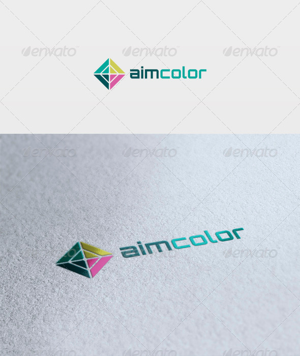 Aim Color Logo - Vector Abstract