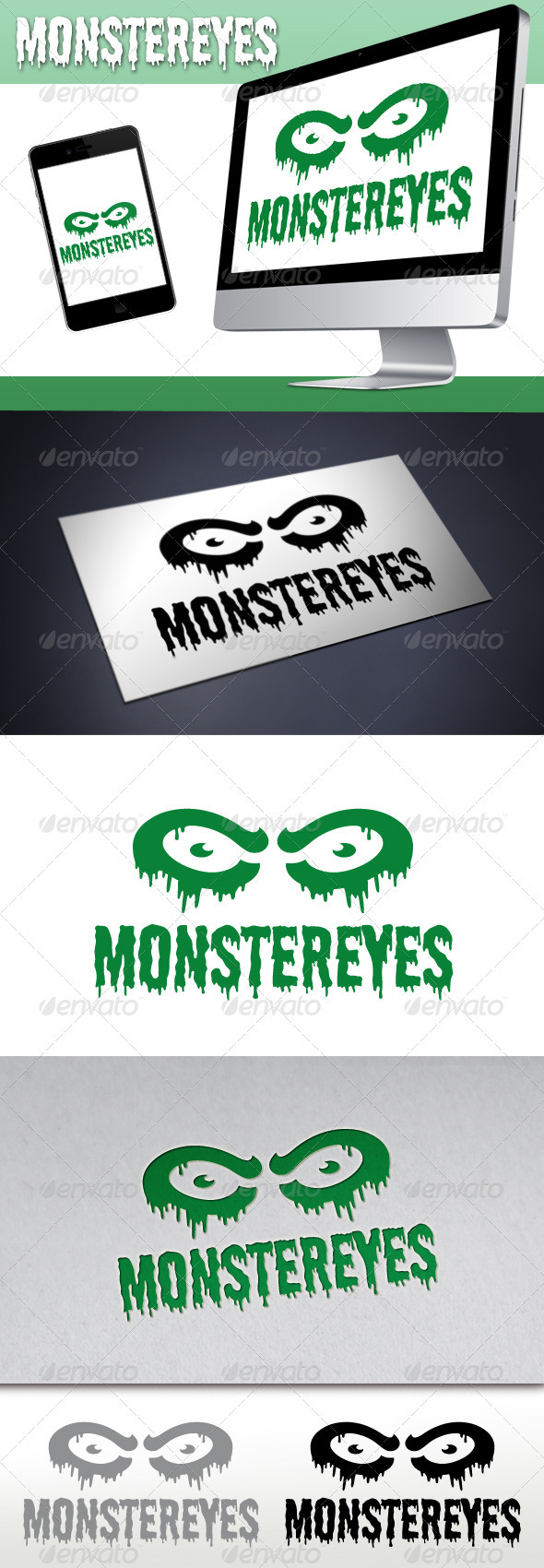 Monster Eyes Studio Logo - Objects Logo Templates