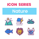 90 Nature Icons | Crayons Series