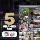 Multi Screen Frames Library - 5 Frames for Apple Motion and FCPX - VideoHive Item for Sale