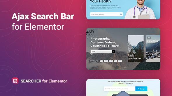 Searcher – Ajax Search for Elementor