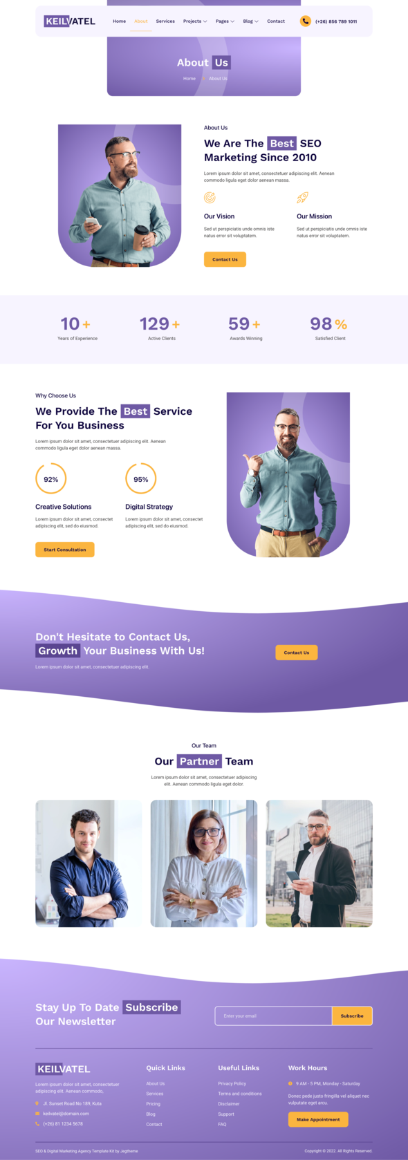 Keilvatel ? SEO & Digital Marketing Agency Elementor Template Kit