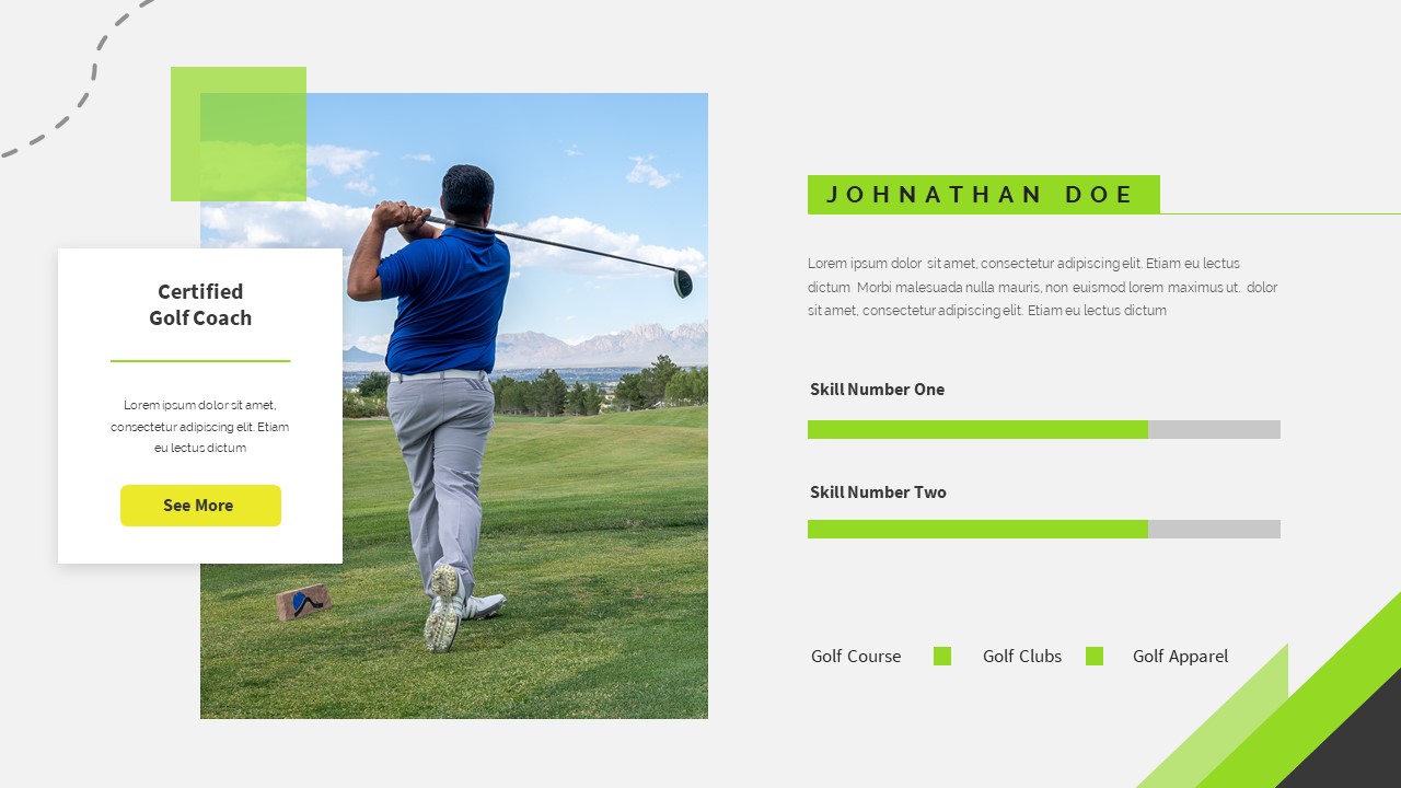 Golfa - Golf Powerpoint, Presentation Templates | GraphicRiver
