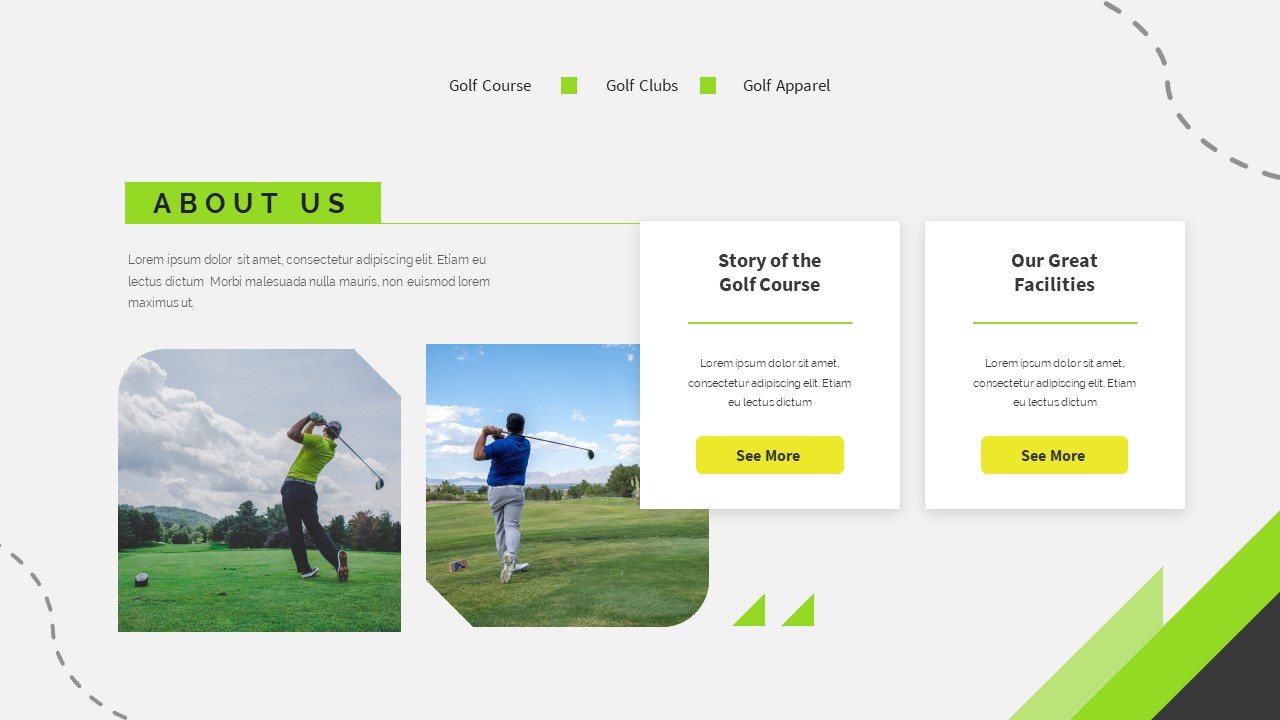 Golfa - Golf Powerpoint, Presentation Templates | GraphicRiver