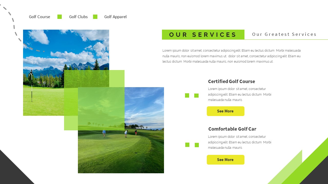Golfa - Golf Powerpoint, Presentation Templates | GraphicRiver