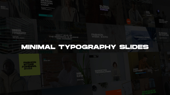 Minimal Typography Slides