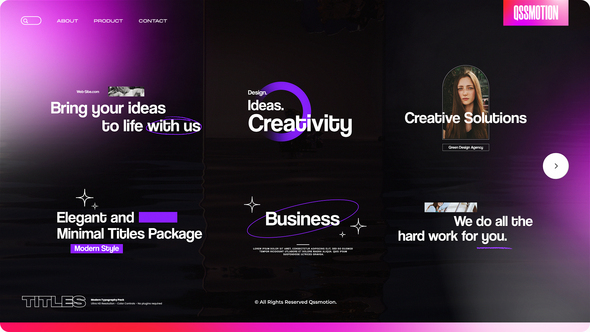 Business Titles Titles template preview