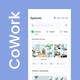 Coworking Space Booking & Event Booking App UI | XD File | CoWork
