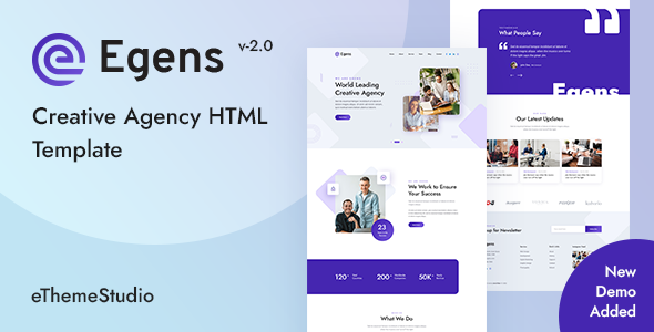 Egens - Creative Agency HTML Template