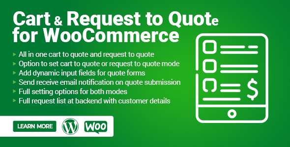 Cart and Request to Quote for WooCommerce