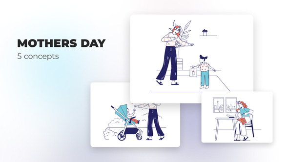 Mothers day - Flat concepts