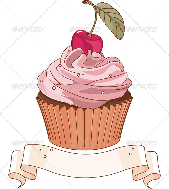 Beautiful cupcake - Food Objects