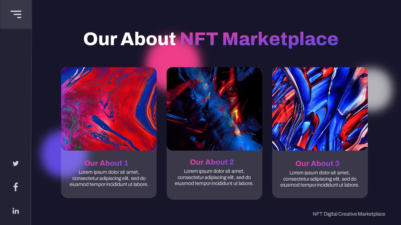 Enefti - NFT Metaverse Powerpoint Template, Presentation Templates