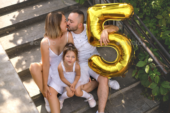 Funny family celebrates daughter\'s first anniversary