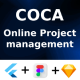 COCA-Project Management App ANDROID + IOS + FIGMA + Sketch | UI Kit