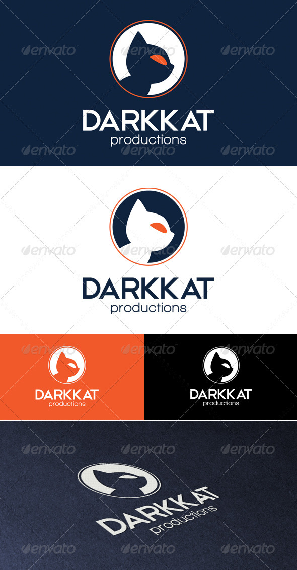 Darkkat Productions Logo - Animals Logo Templates