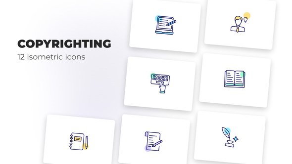 Copyrighting - Оutline Icons