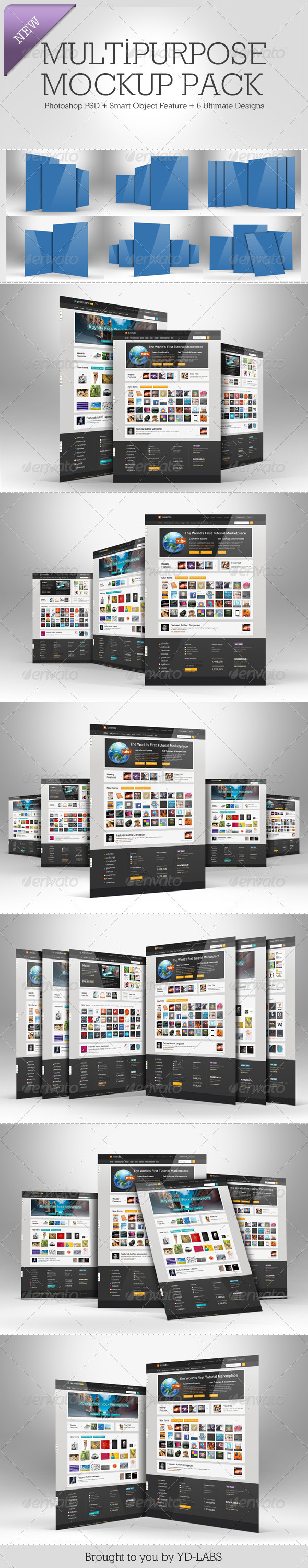 Multipurpose Mockup Pack 2 - Miscellaneous Displays