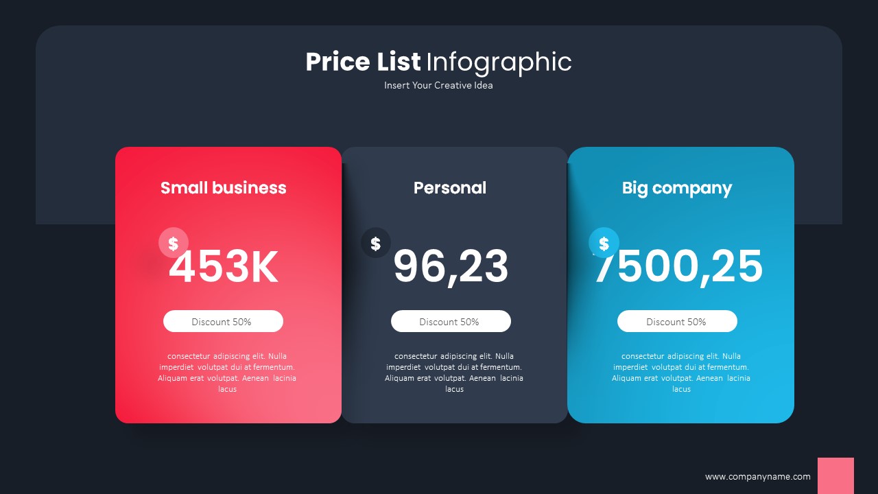 Price Table Google Slides, Presentation Templates GraphicRiver