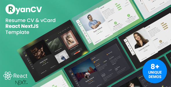 RyanCV - CV Resume React NextJS Template