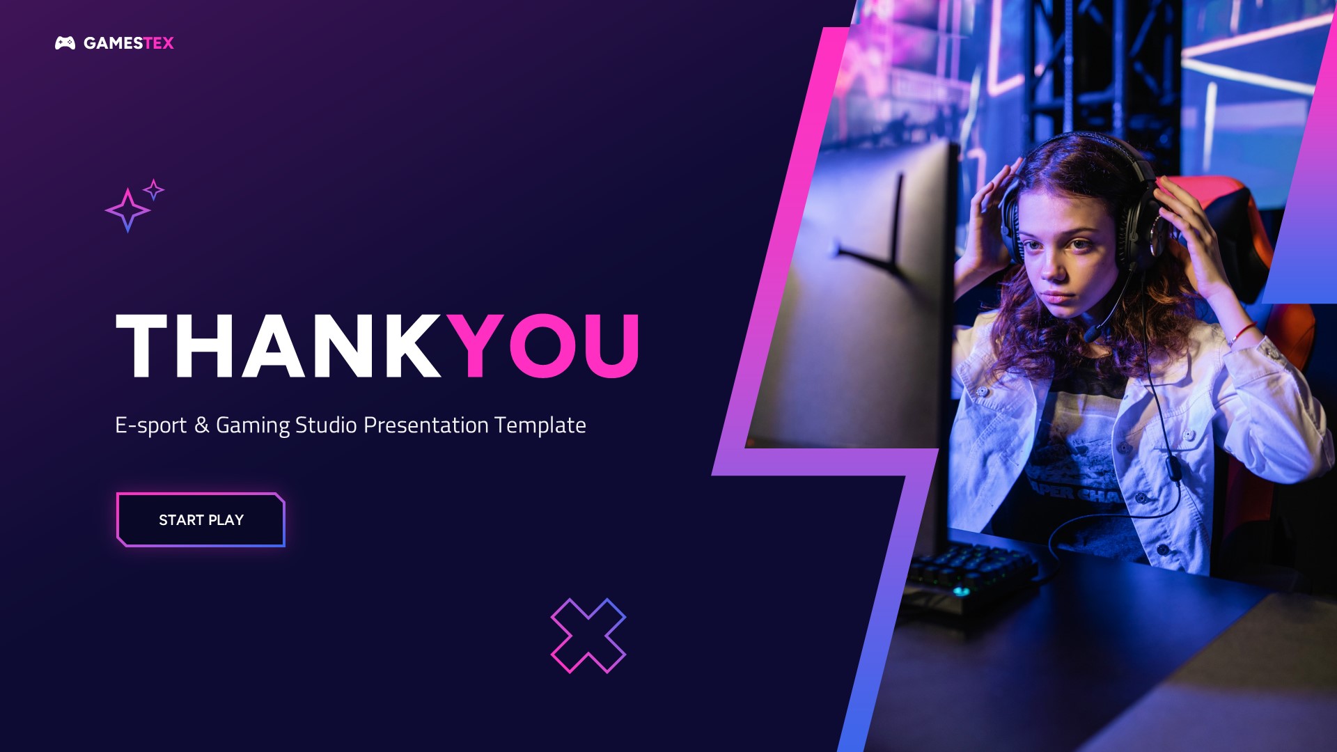 Gamestex - Esport & Gaming Google Slides Template, Presentation Templates