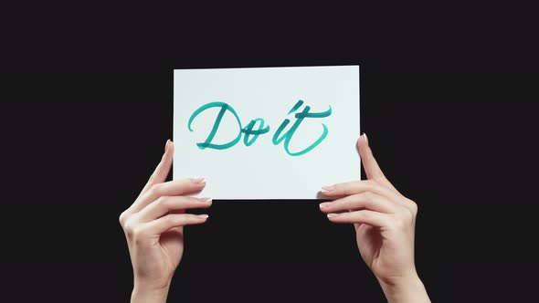 Go It Aspirational Slogan in Hands alt