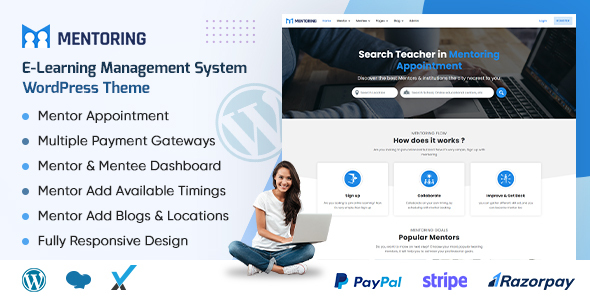 Mentoring – elearning, Learning Management System & Education WordPress Theme