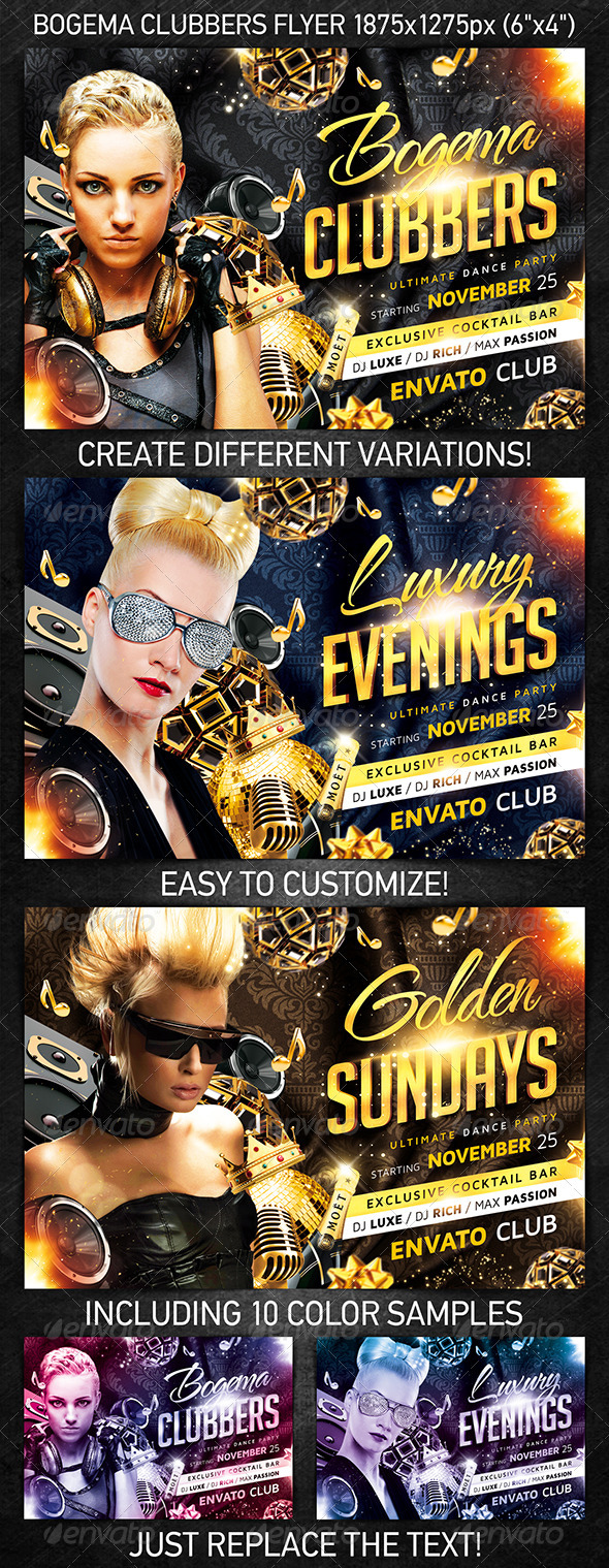 Bogema Clubbers Flyer - Events Flyers