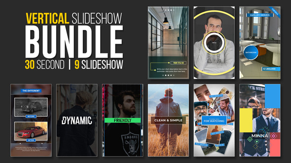 Vertical Slideshow Bundle | Premiere Pro
