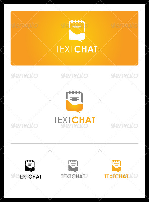 Text Chat - Objects Logo Templates