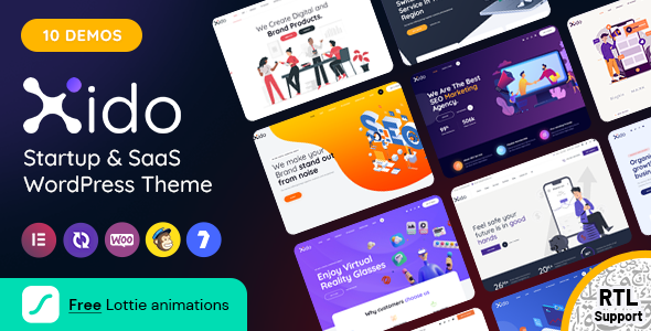 Xido – Startup and SaaS WordPress theme