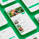 Gardening & horticulture School Green App UI Kit