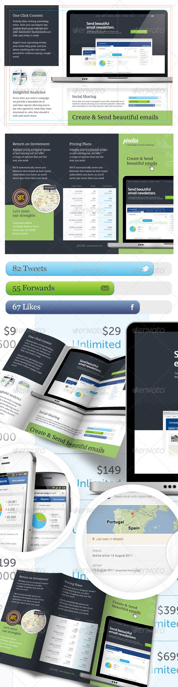 Email Marketing Brochure Template - Catalogs Brochures