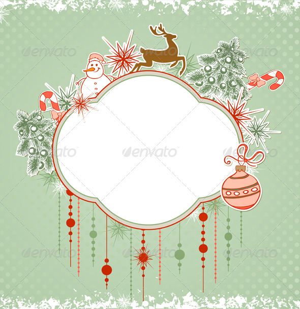 Christmas Green Background - Christmas Seasons/Holidays