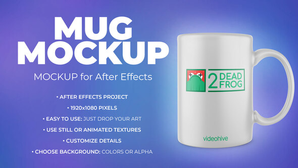 Mug Mockup Template - Animated Mockup PRO