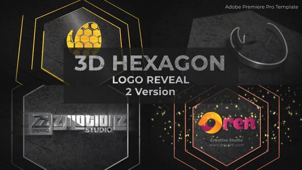 3D Hexagon Logo Reveal | Premiere Pro