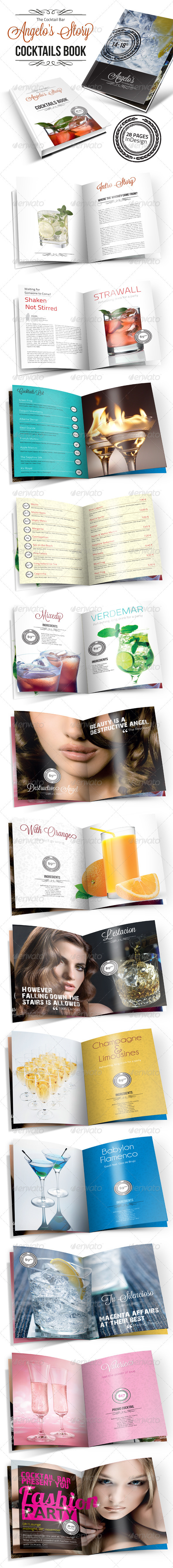 Cocktail Book Menu - Catalogs Brochures