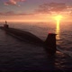 Submarine Floating in Ocean 4k - VideoHive Item for Sale