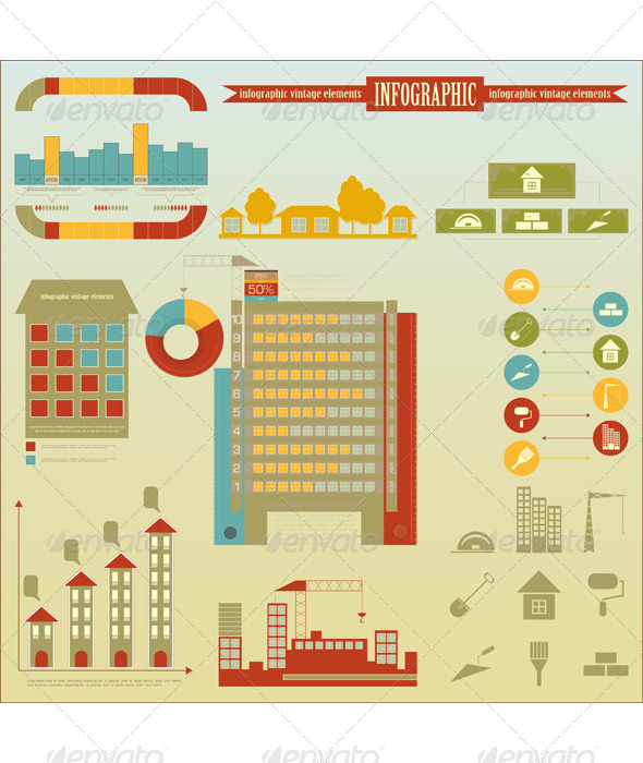 Construction Icons And Graphics - Infographics