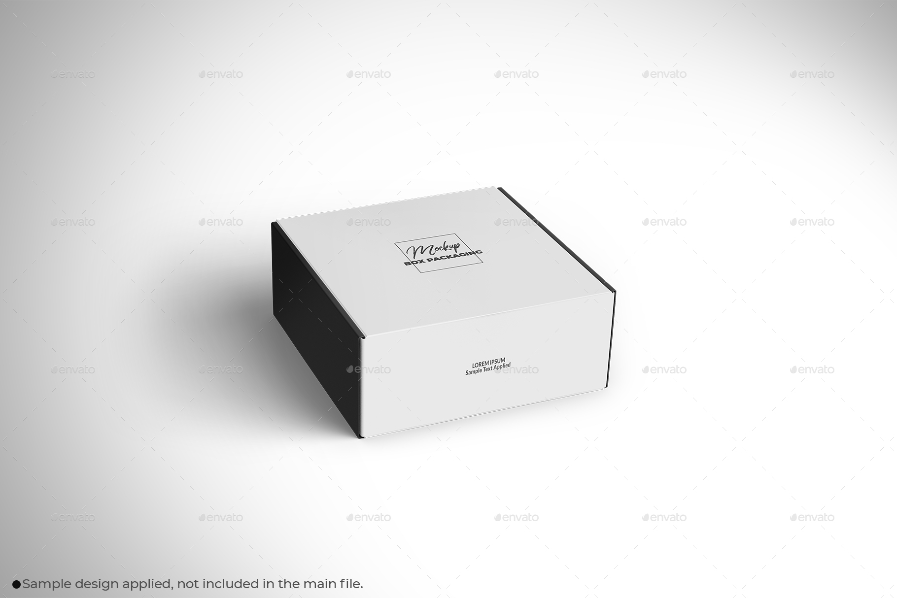Front Tuck Square Mailing Box Packaging Mockup, Graphics GraphicRiver