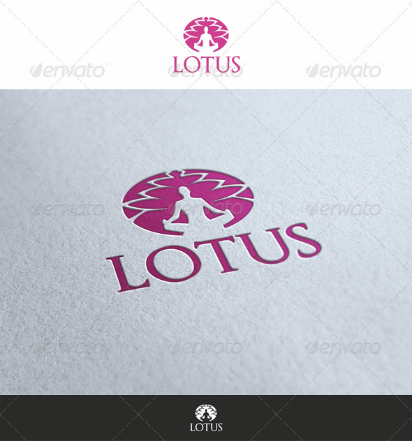 Yoga Lotus Logo - Nature Logo Templates