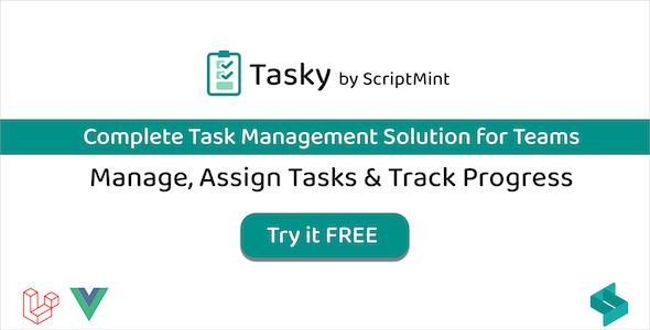 Tasky – Complete Task Management Solution